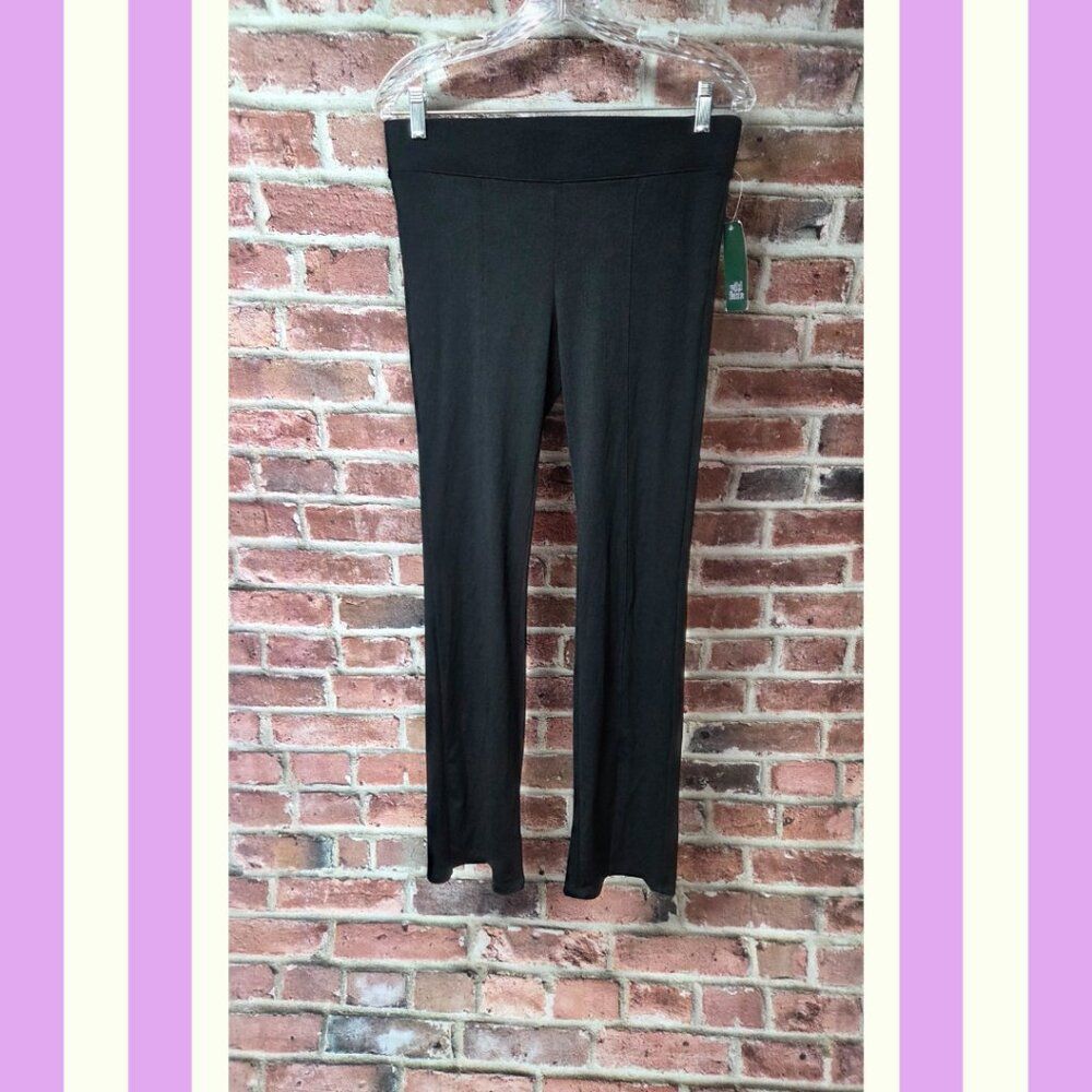 Wild Fable Flare Leggings M | Black Ribbed High Waisted Y2K Athleisure Coquette‎